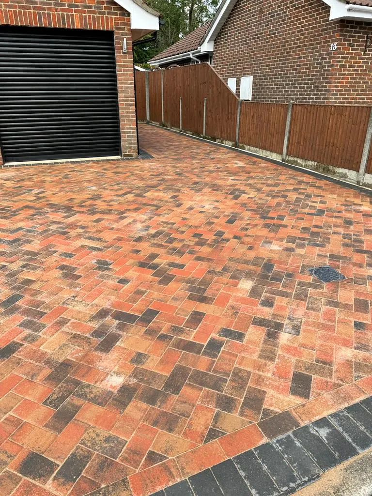 Garden paving project in Farnborough, Hampshire — project 5